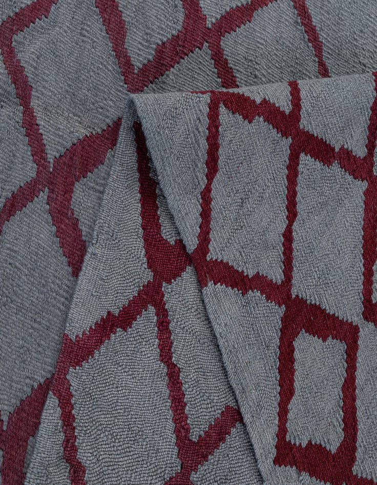 Detail image of 6' 3 x 7' 10  Hand Woven Kilim Modern Wool Square Rug