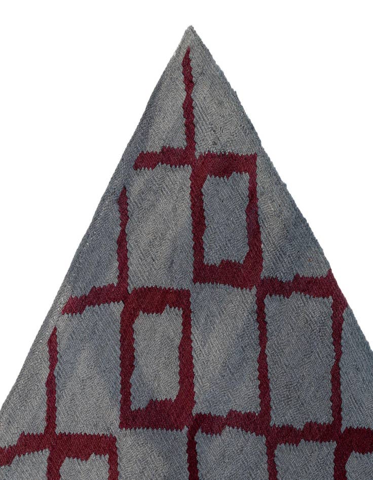 Detail image of 6' 3 x 7' 10 Hand Woven Kilim Modern Wool Square Rug