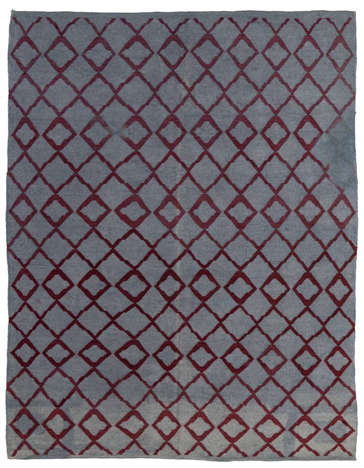 Detail image of 6' 3 x 7' 10 Hand Woven Kilim Modern Wool Square Rug