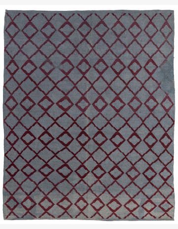 6' 3 x 7' 10 Hand Woven Kilim Modern Wool Square Rug