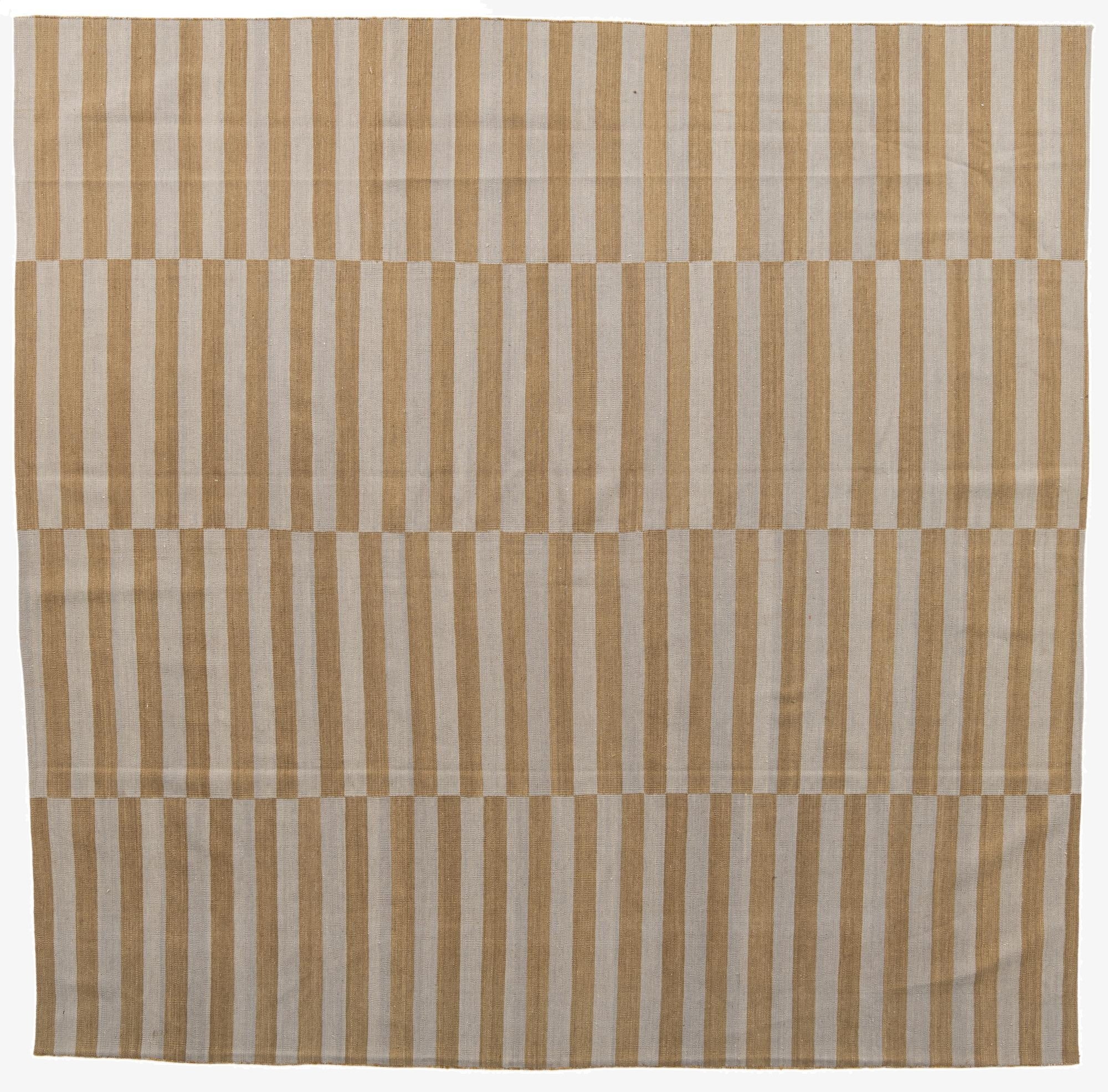 9' 8 x 9' 9  Hand Woven Kilim Modern Wool Square Rug