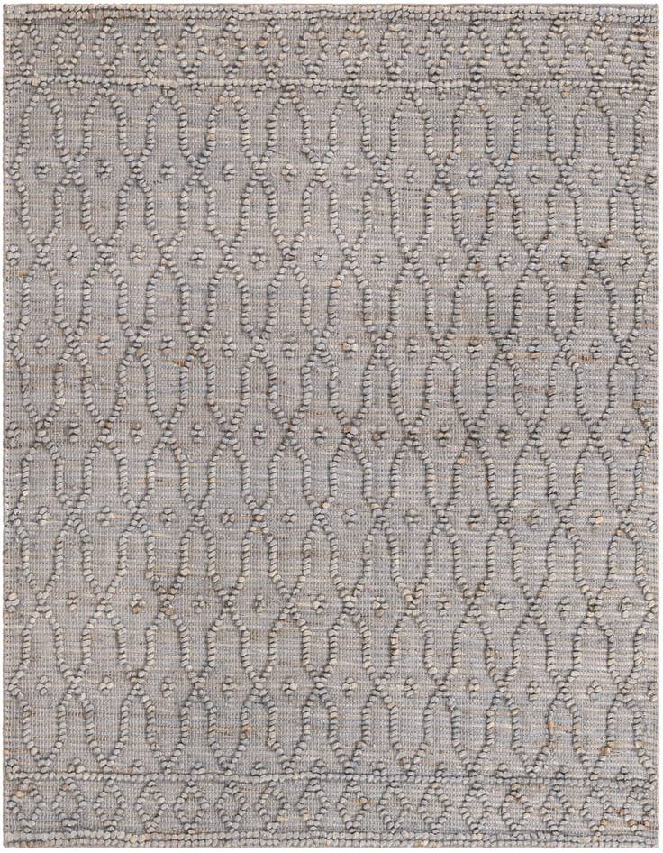 Detail image of 5' 3 x 5' 3 Hand Woven Larsa Jute Square Rug