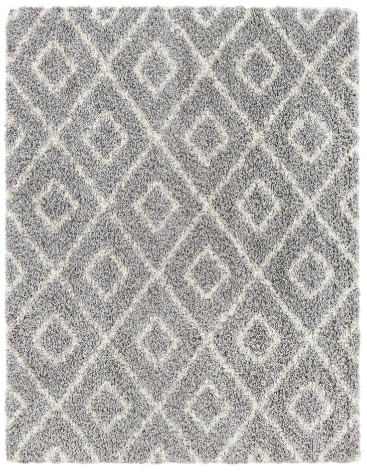 Detail image of 6' x 6' Lattice Shag Square Rug
