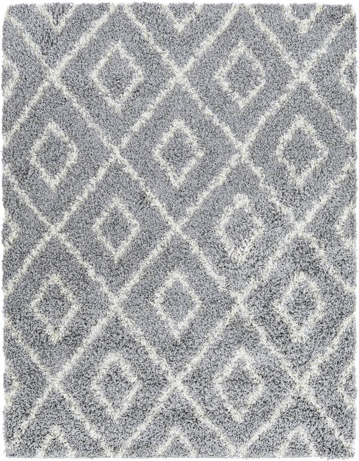 Detail image of 5' 3 x 5' 3 Lattice Shag Square Rug