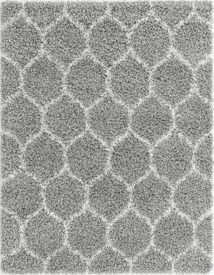 Detail image of 5' 3 x 5' 3 Lattice Shag Square Rug