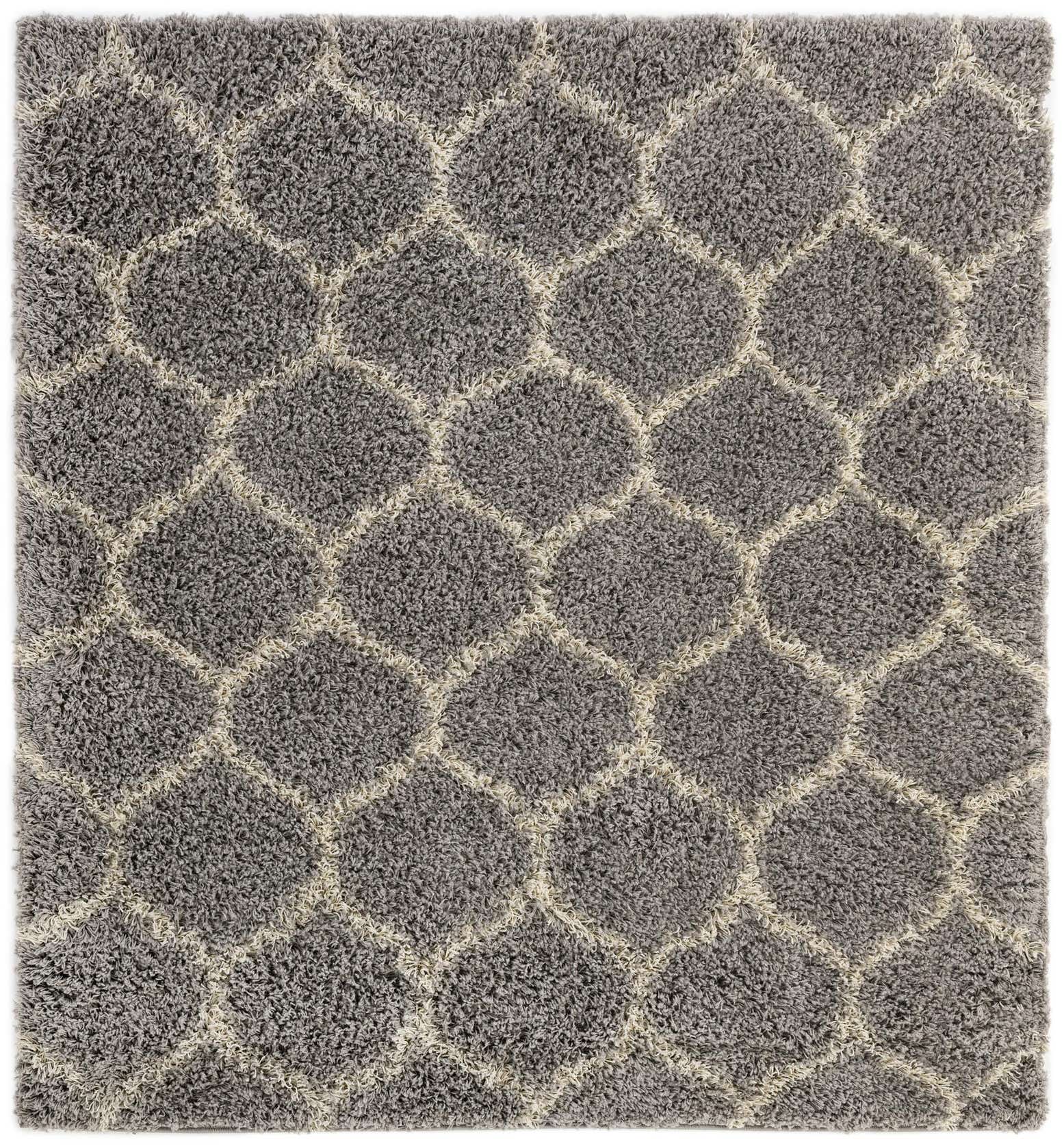 6' x 6' 6 Lattice Shag Square Rug