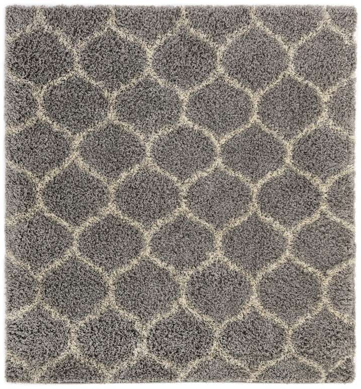 6' x 6' 6 Lattice Shag Square Rug