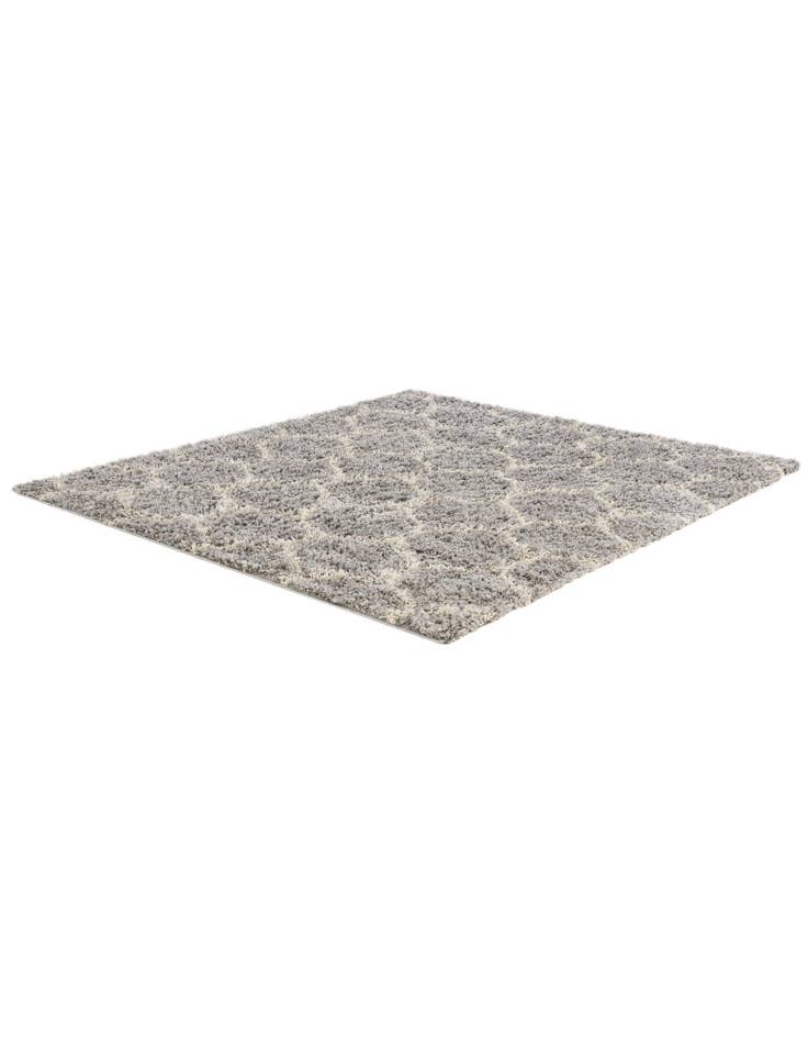 Detail image of 6' x 6' 6 Lattice Shag Square Rug