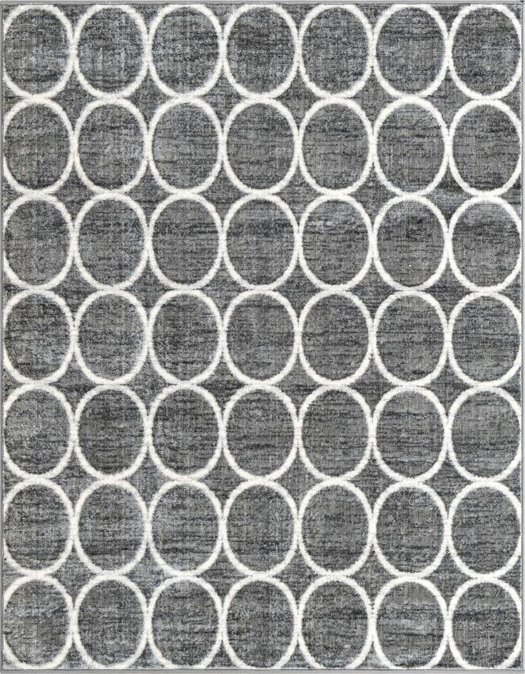 Detail image of 5' 3 x 5' 3 Lattice Trellis Square Rug