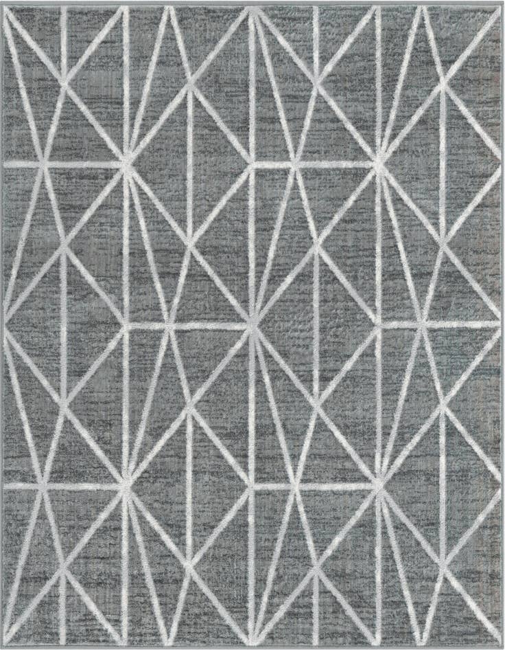 Detail image of 5' 3 x 5' 3 Lattice Trellis Square Rug