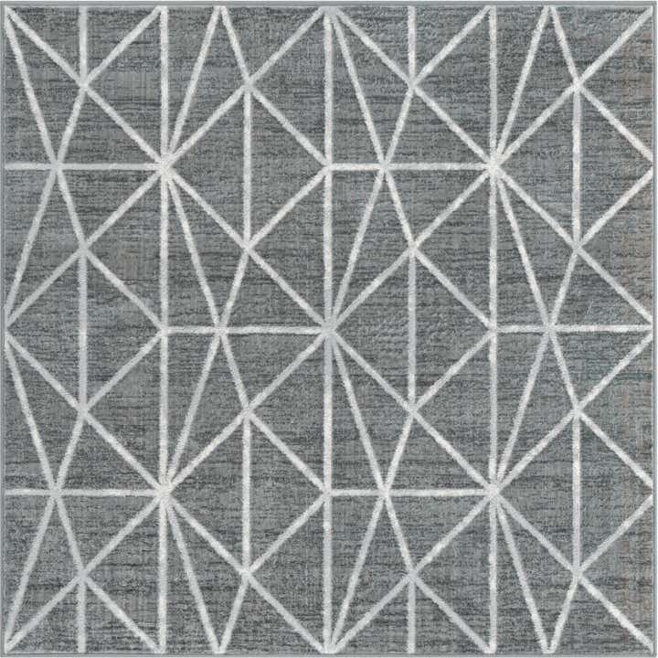 5' 3 x 5' 3 Lattice Trellis Square Rug