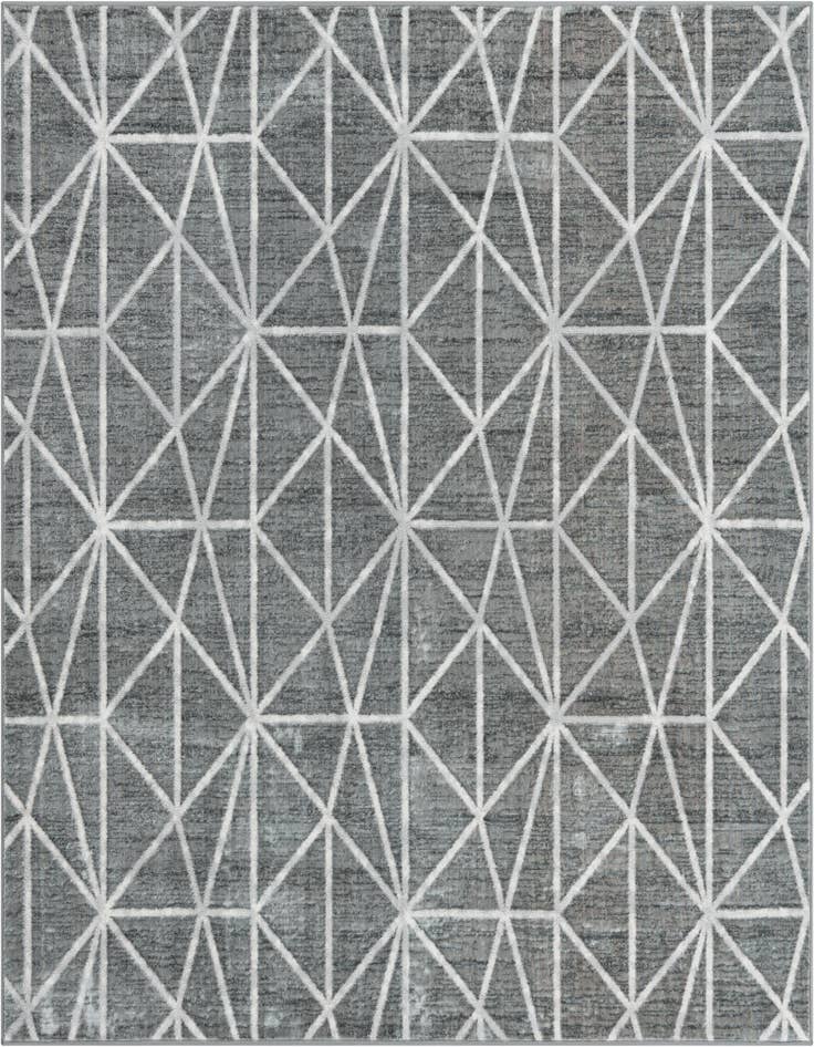 Detail image of 7' x 7' Lattice Trellis Square Rug