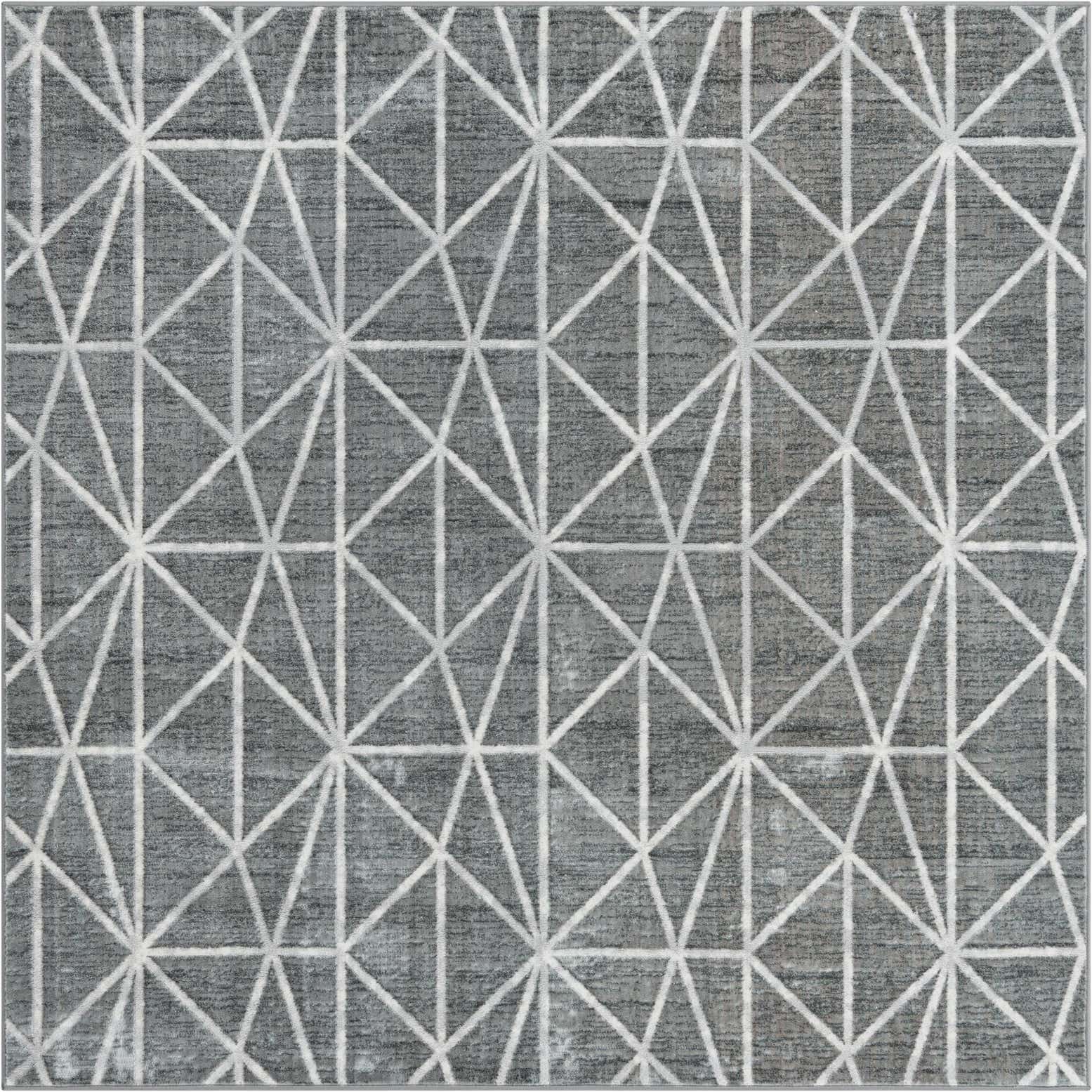 7' x 7' Lattice Trellis Square Rug