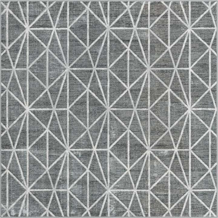 7' x 7' Lattice Trellis Square Rug