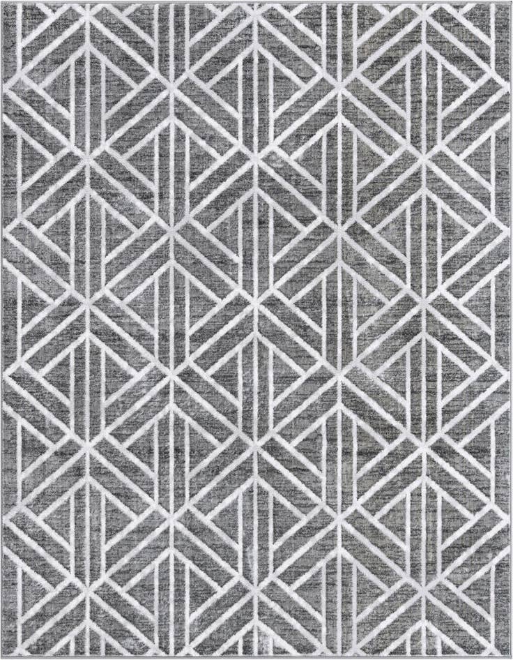 Detail image of 7' x 7' Lattice Trellis Square Rug