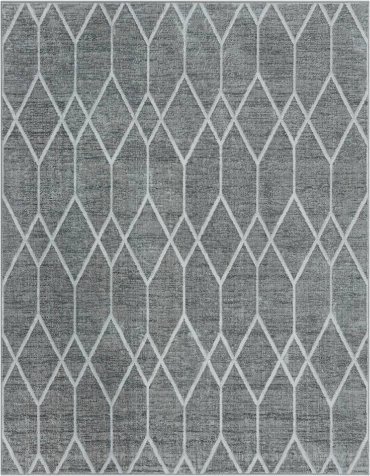 Detail image of 7' x 7' Lattice Trellis Square Rug