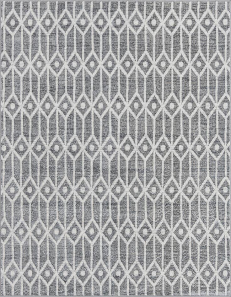 Detail image of 7' x 7' Lattice Trellis Square Rug