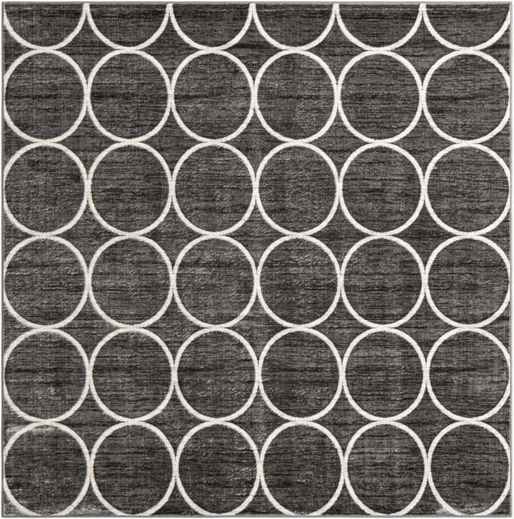 7' 10 x 7' 10 Lattice Trellis Square Rug