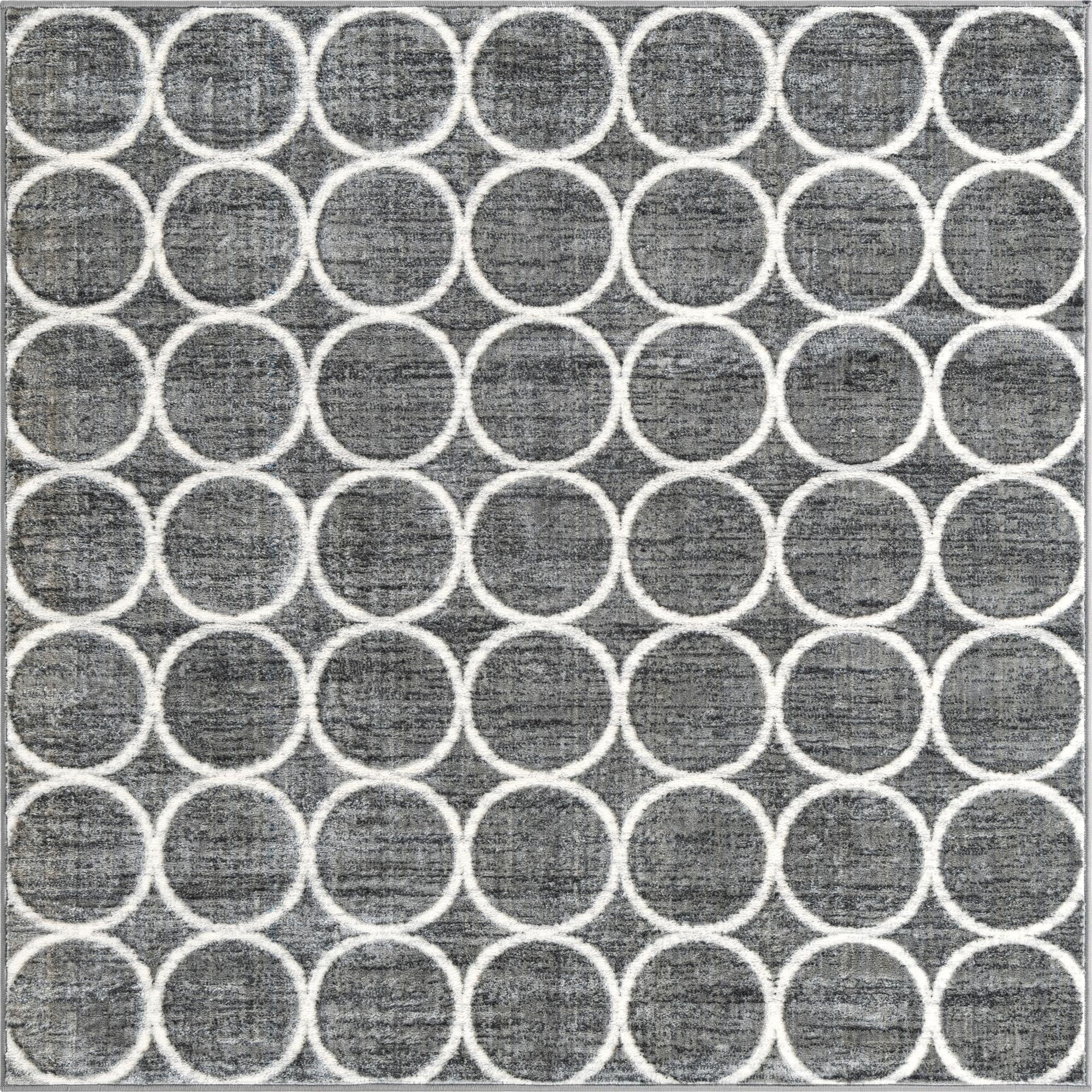 5' 3 x 5' 3 Lattice Trellis Square Rug