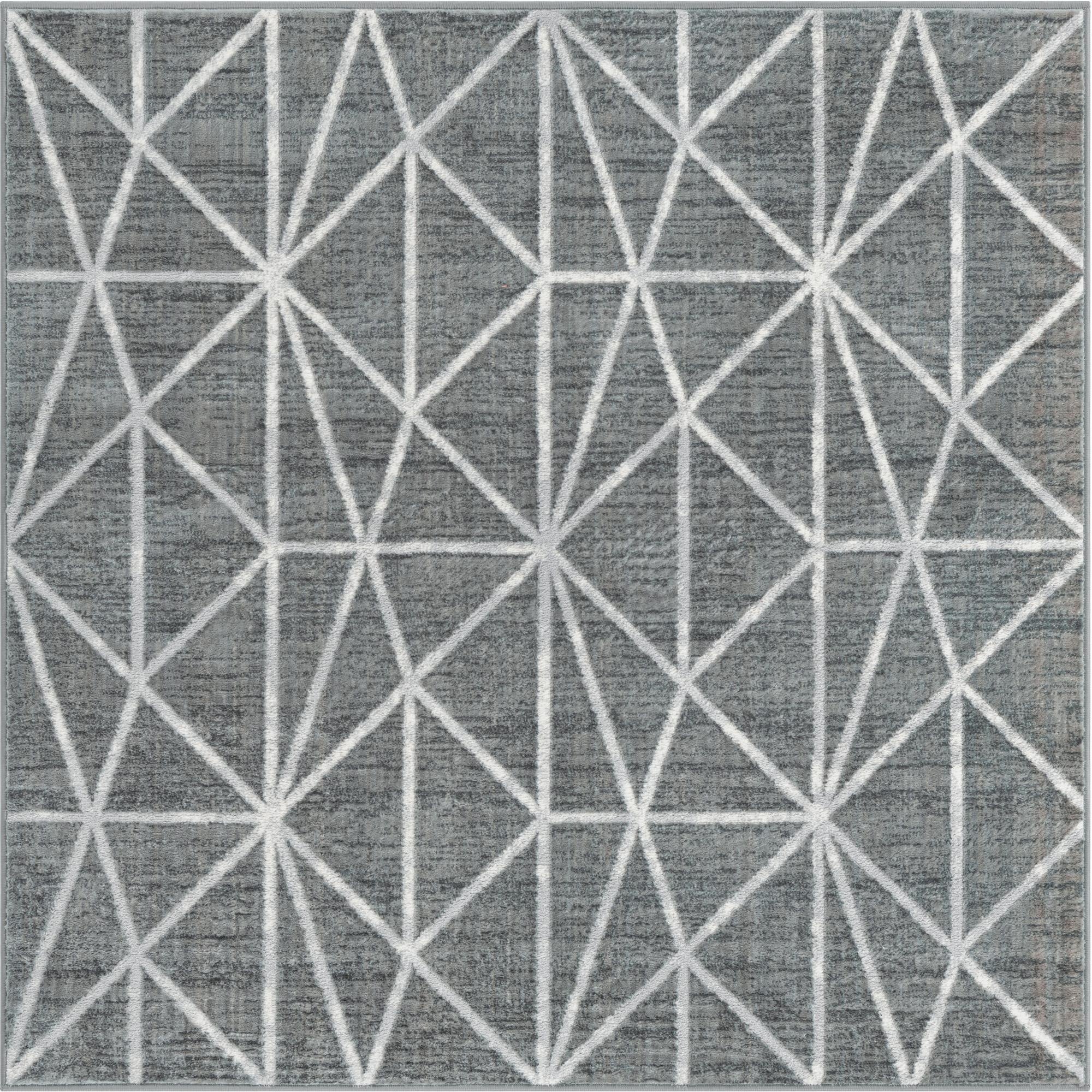 Primary image 5' 3 x 5' 3 Lattice Trellis Square Rug
