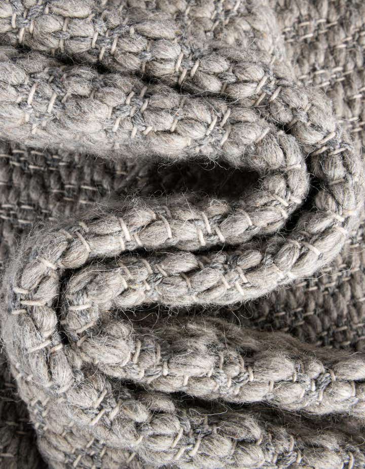 7' 10 x 7' 10 Hand Woven Lattice Wool Square Rug