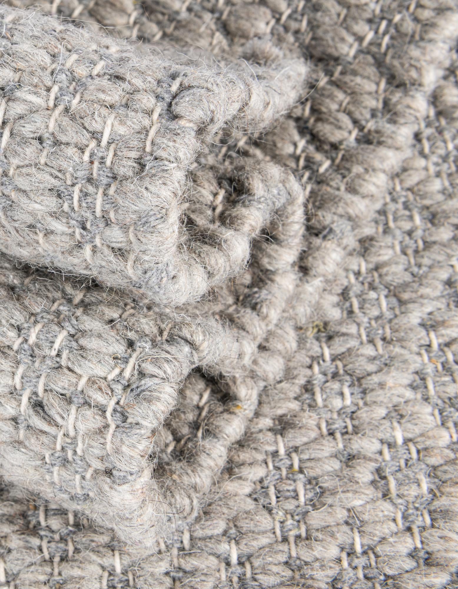 7' 10 x 7' 10 Hand Woven Lattice Wool Square Rug