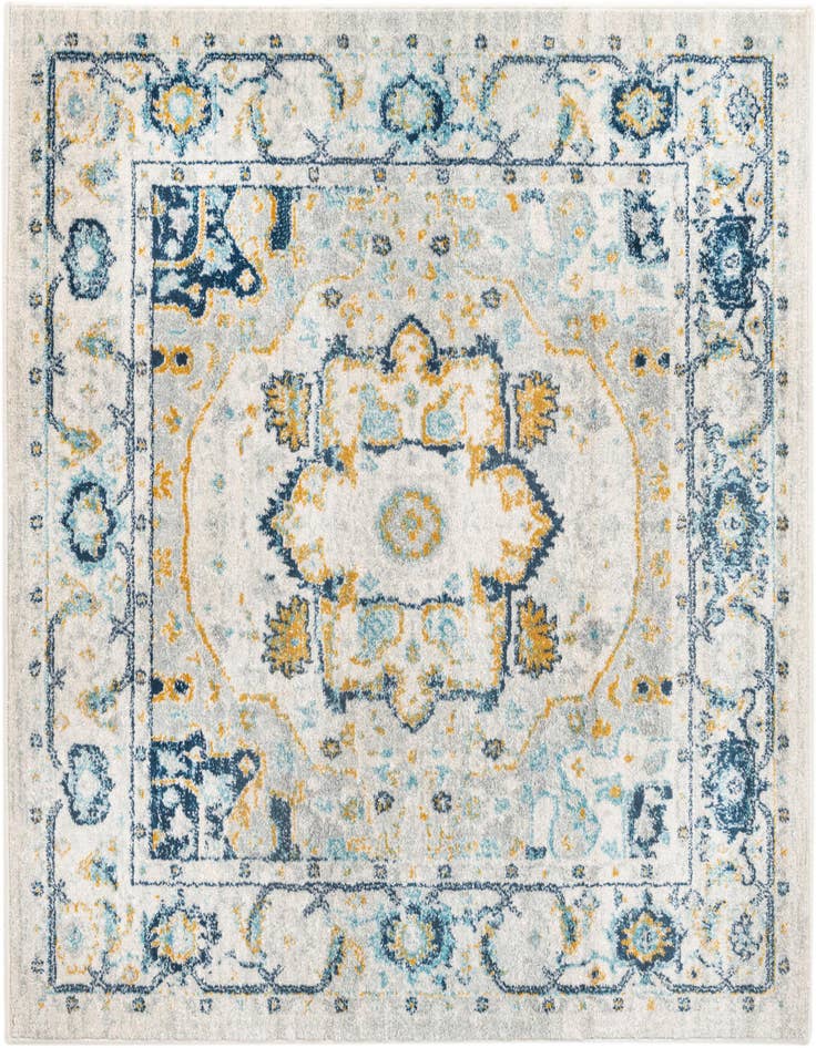 Detail image of 5' 3 x 5' 3 Madeline Vintage Square Rug
