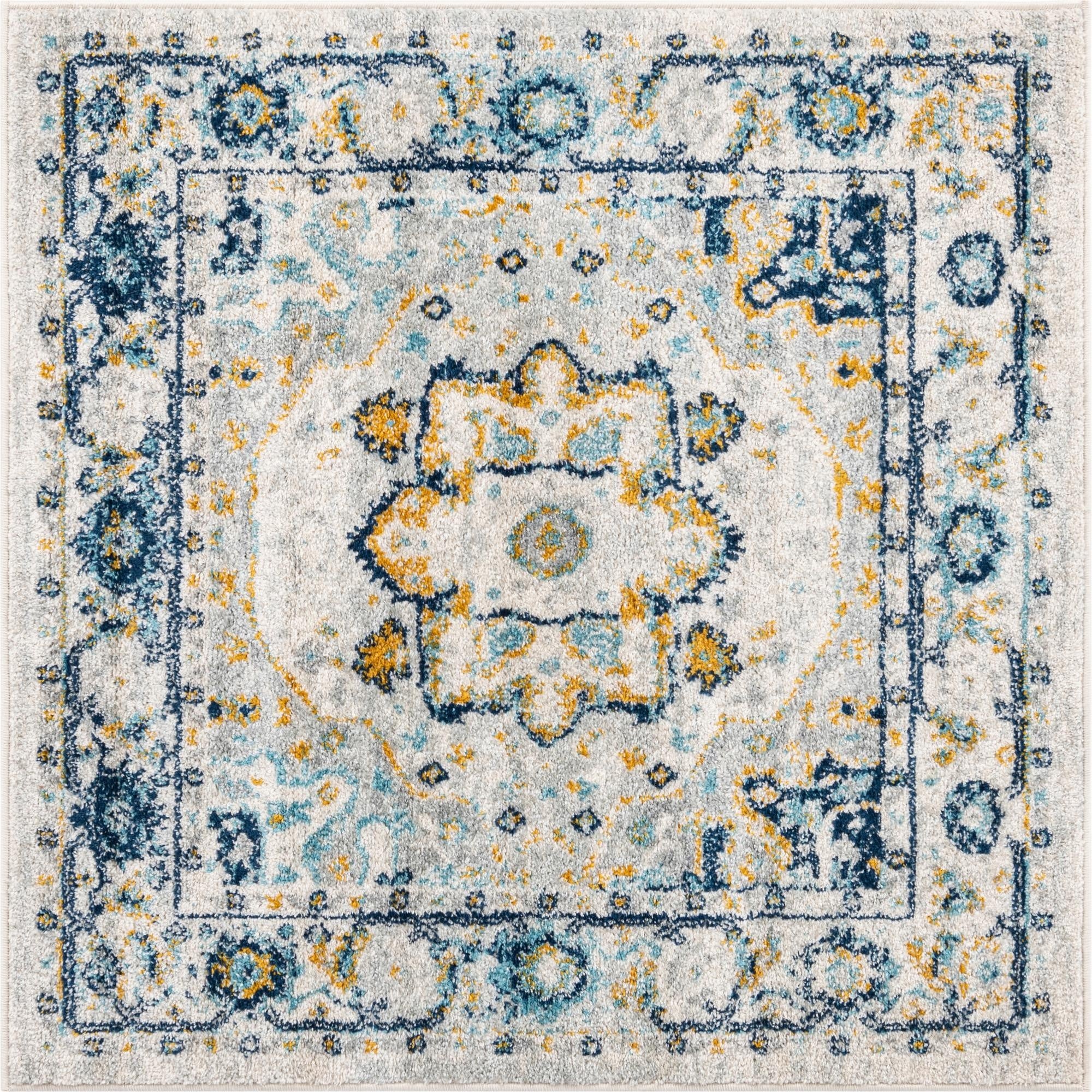 4' x 4' Madeline Vintage Square Rug