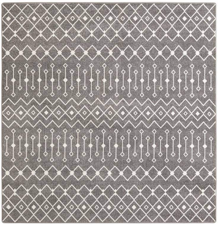 Detail image of 10' x 10' Moroccan Trellis Square Rug