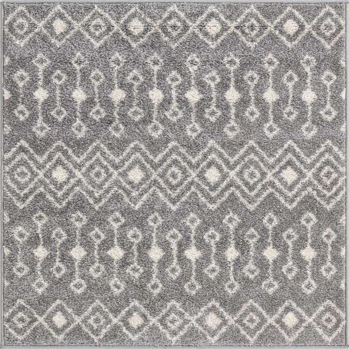 3' x 3' Moroccan Trellis Square Rug