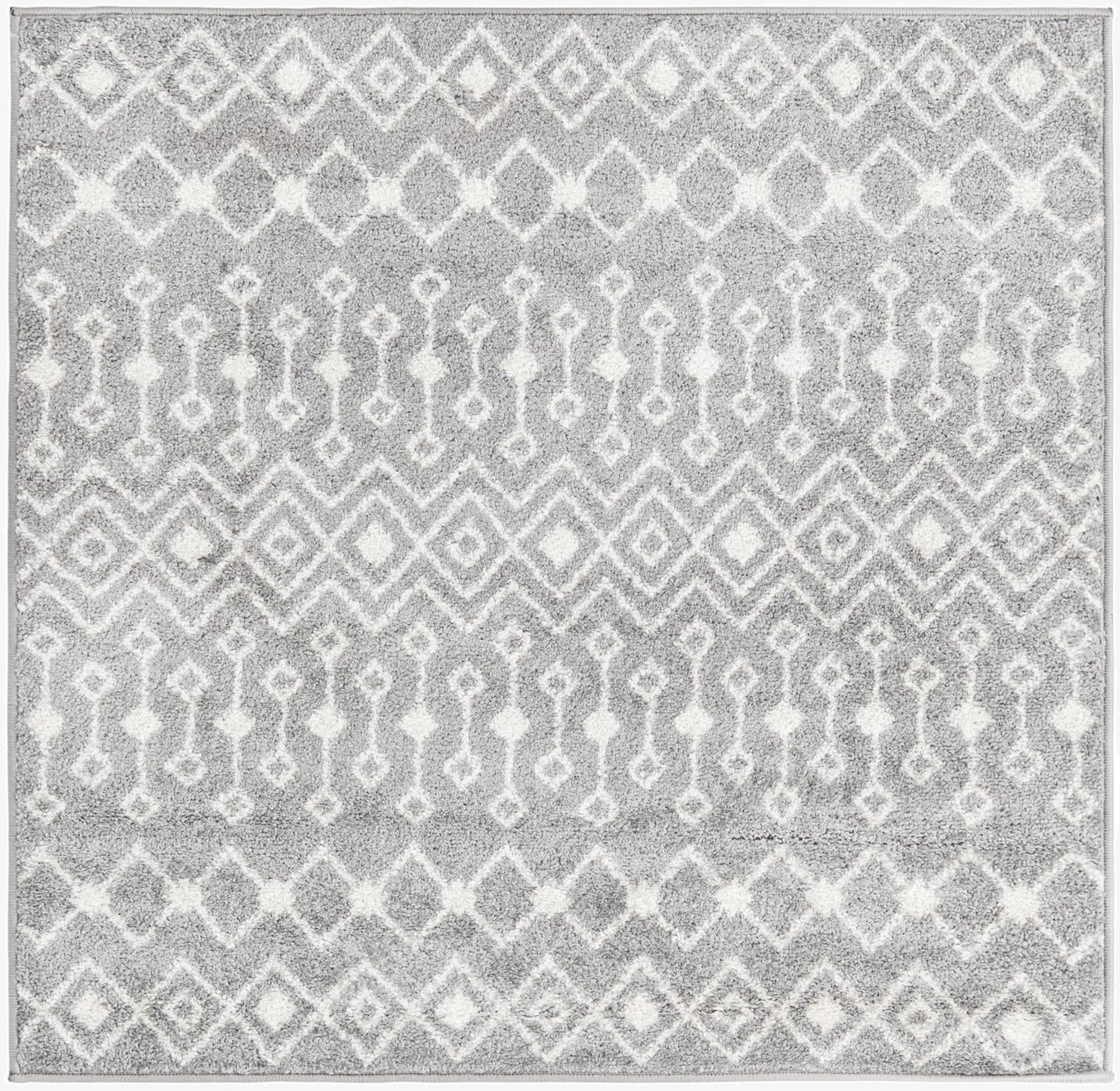Primary image 4' x 4' Moroccan Trellis Square Rug