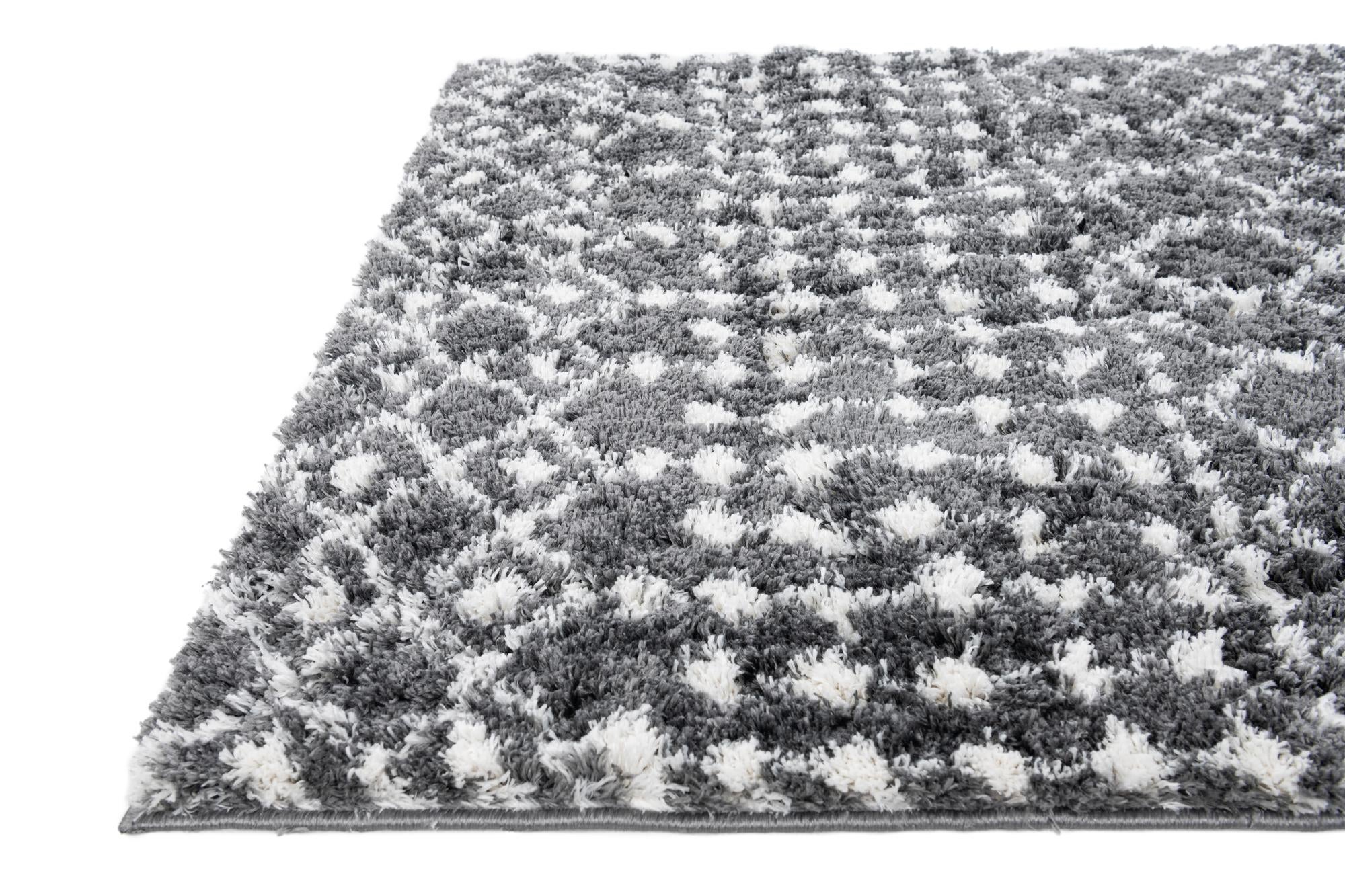 4' x 4' 9 Moroccan Trellis Shag Square Rug