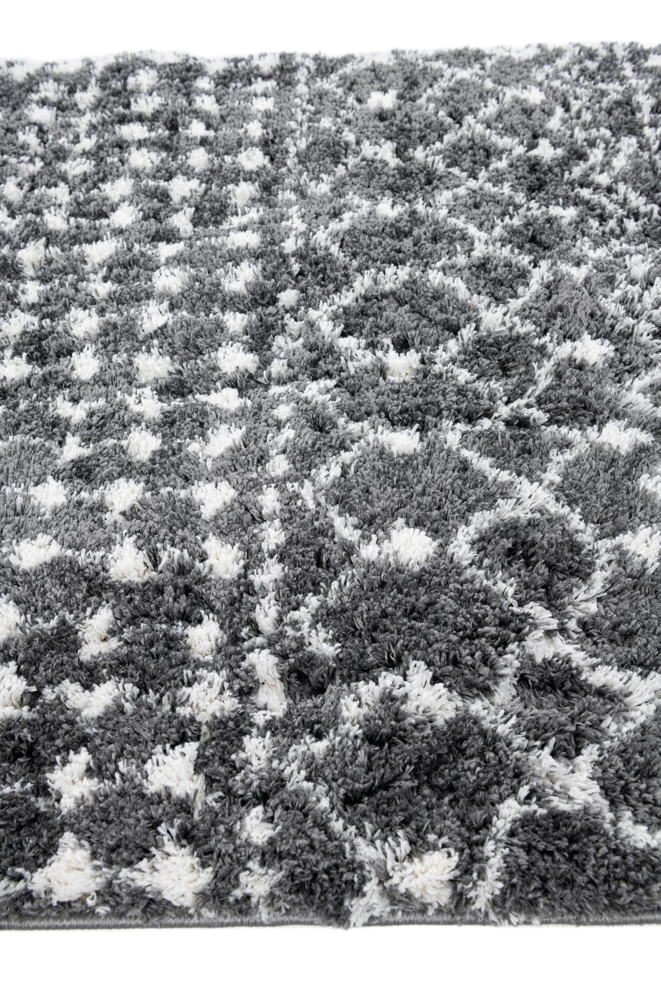 4' x 4' 9 Moroccan Trellis Shag Square Rug