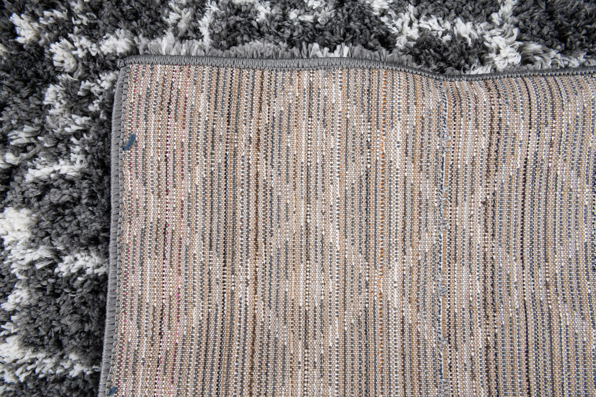 4' x 4' 9 Moroccan Trellis Shag Square Rug