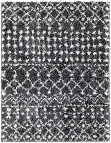 4' x 4' 9 Moroccan Trellis Shag Square Rug