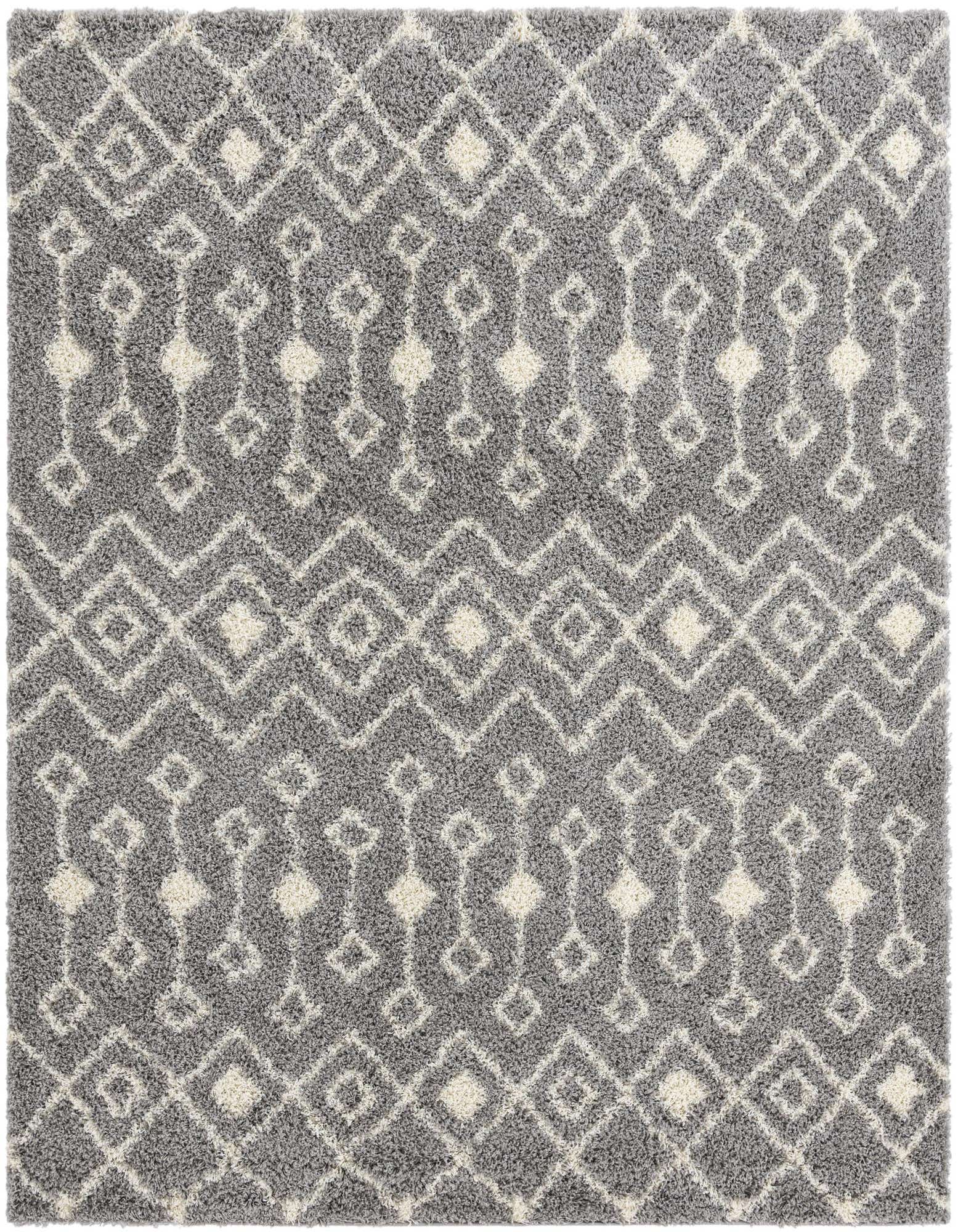 10' x 10' Moroccan Trellis Shag Square Rug