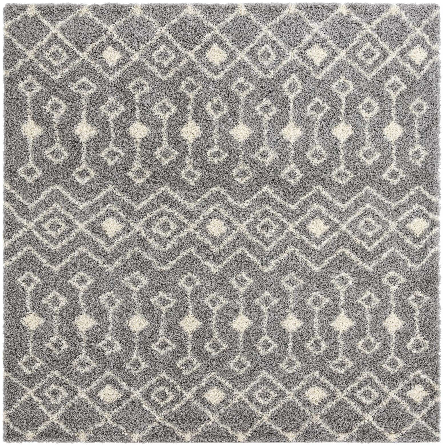 10' x 10' Moroccan Trellis Shag Square Rug