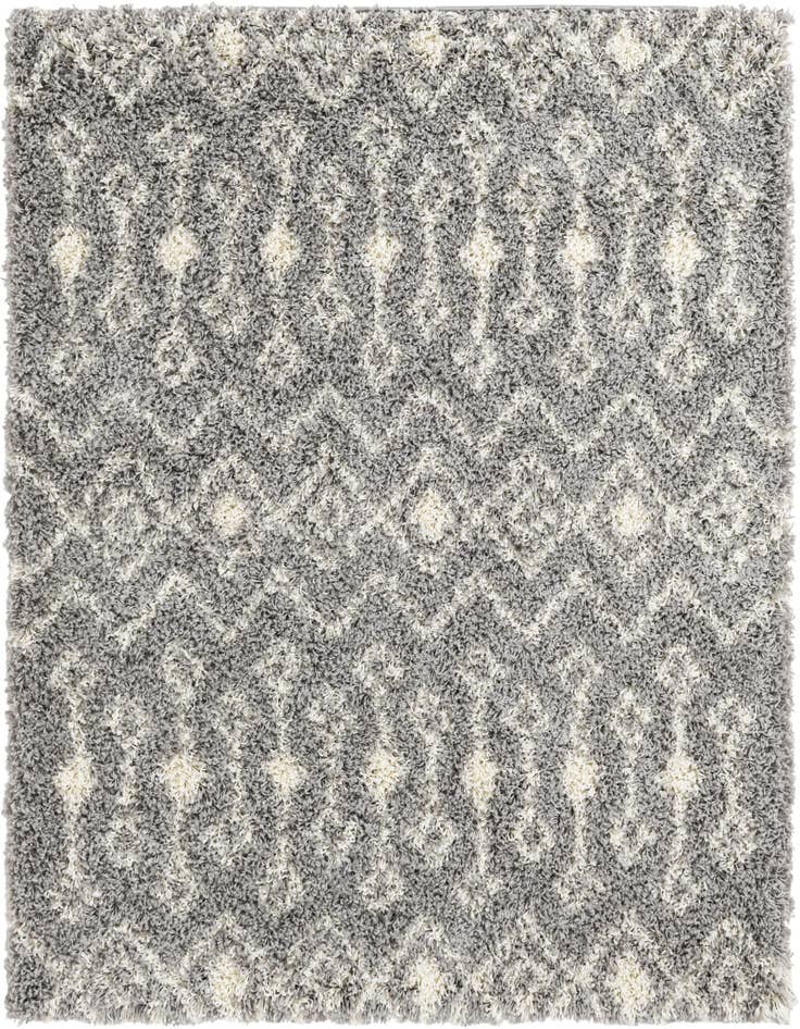 Detail image of 5' 3 x 5' 3 Moroccan Trellis Shag Square Rug