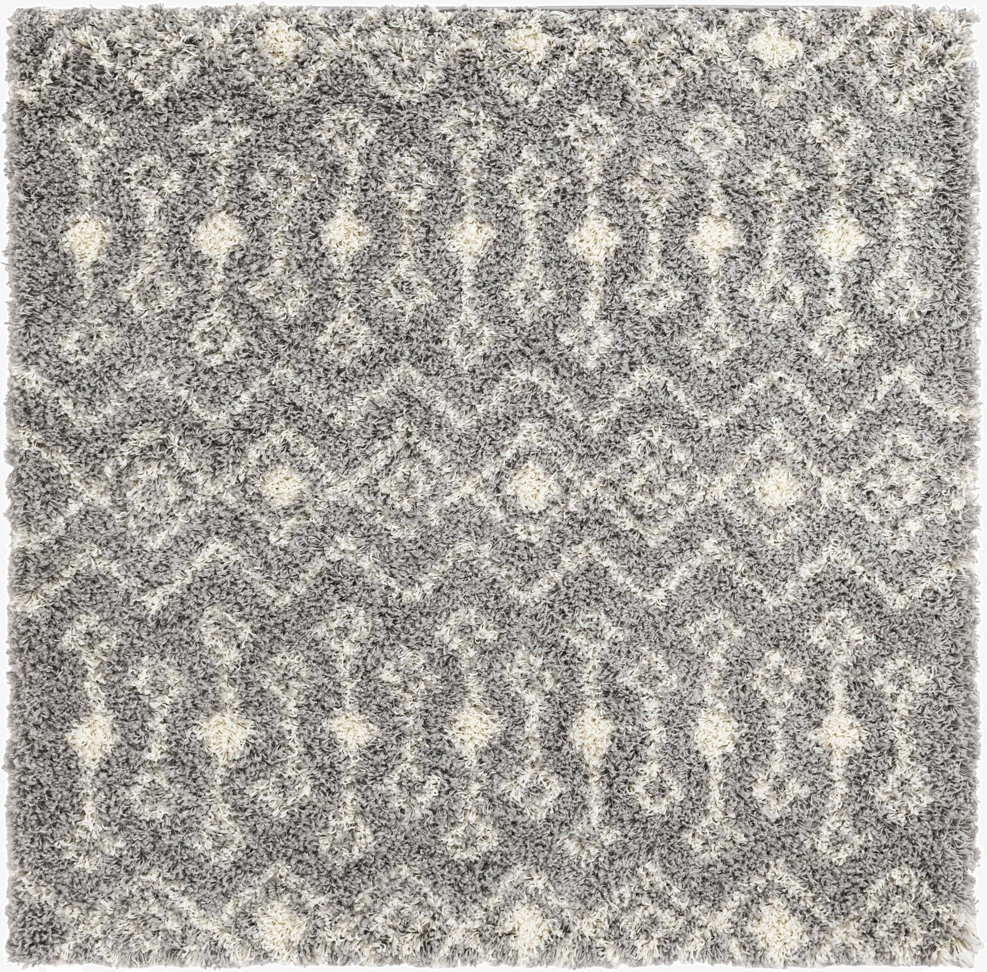 5' 3 x 5' 3 Moroccan Trellis Shag Square Rug