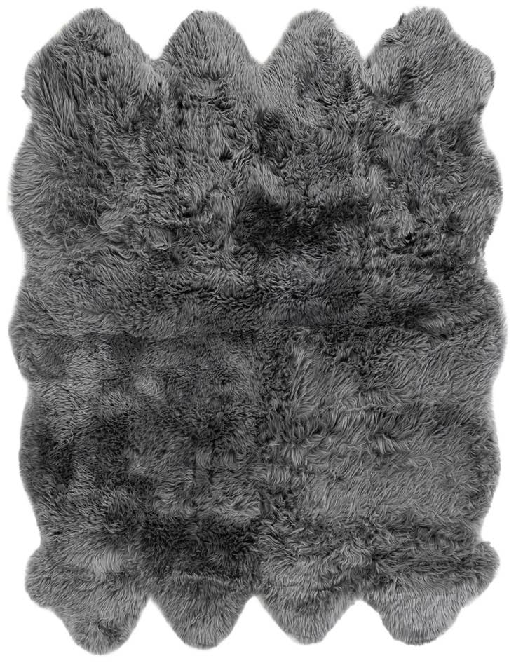 Detail image of 6' x 6' Natural Sheepskin Square Rug