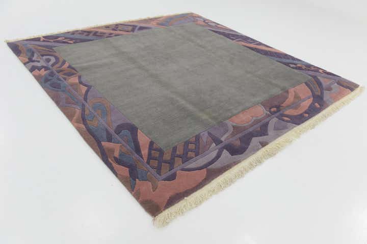 8' 2 x 8' 4 Hand Knotted Nepal Wool Square Rug