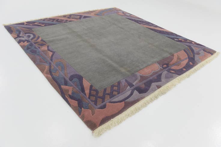 Detail image of 8' 2 x 8' 4 Hand Knotted Nepal Wool Square Rug