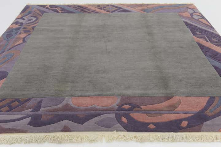 8' 2 x 8' 4 Hand Knotted Nepal Wool Square Rug