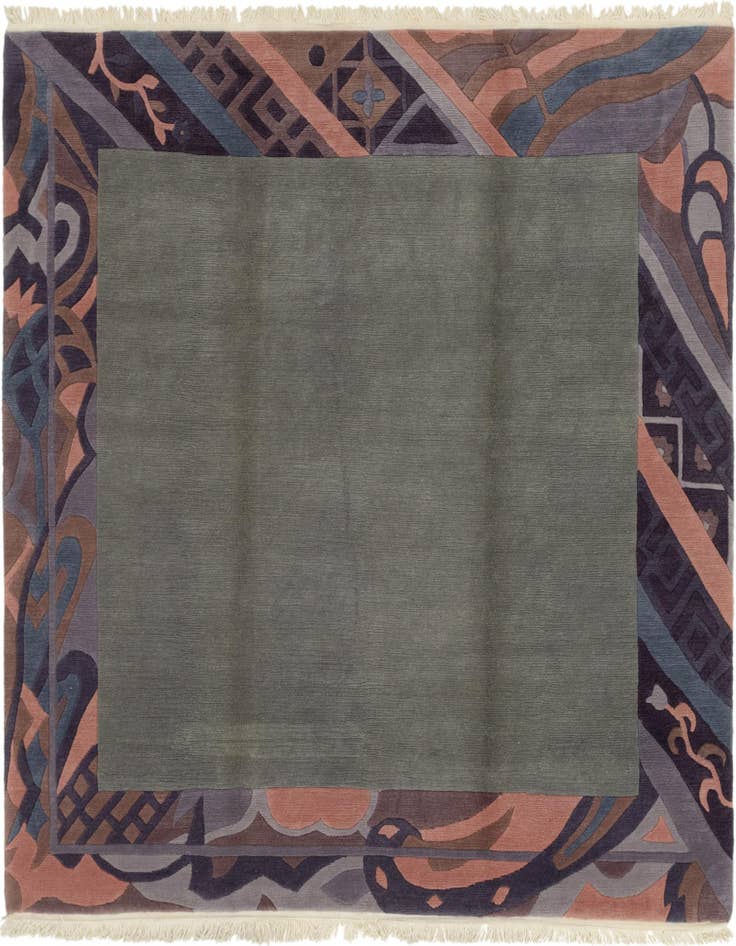 Detail image of 8' 2 x 8' 4 Hand Knotted Nepal Wool Square Rug