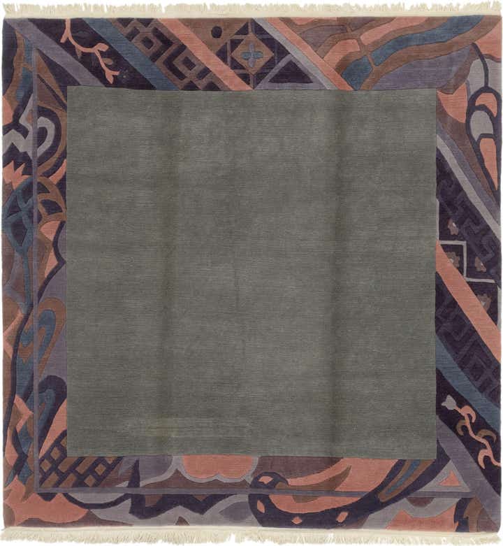 8' 2 x 8' 4 Hand Knotted Nepal Wool Square Rug