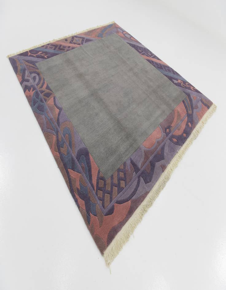 Detail image of 8' 4 x 8' 4  Hand Knotted Nepal Wool Square Rug