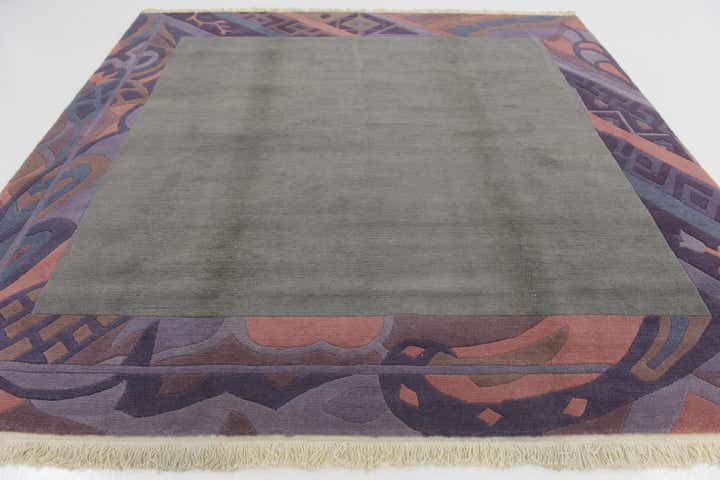 8' 4 x 8' 4 Hand Knotted Nepal Wool Square Rug