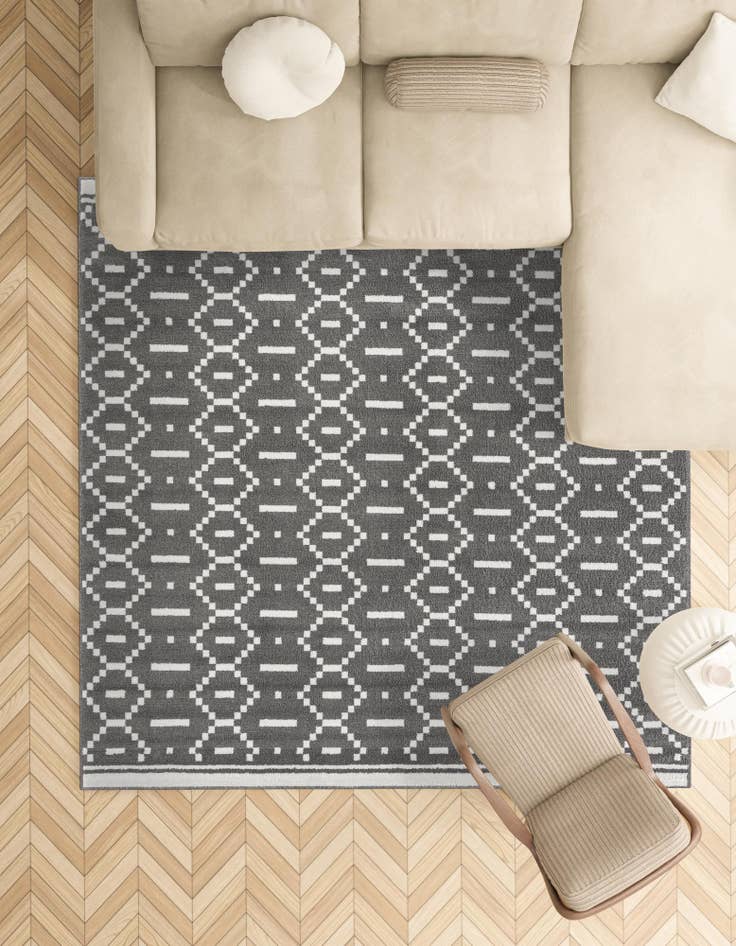 Detail image of 7' 10 x 7' 10 Oslo Square Rug