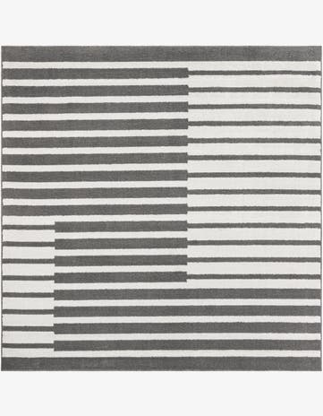 Gray Oslo Square Rug