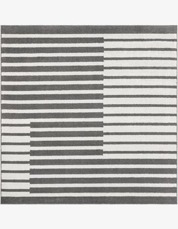 Gray Oslo Square Rug